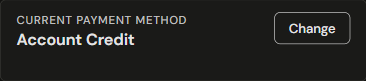 Current payment method card